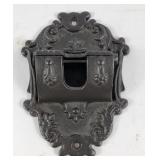 Cast Iron Wall Mounted Matchbox Holder