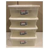 Sterilite 32 Qt. Storage Bins (4)