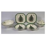 Spode Christmas Tree Small Plates & Bowls (6)