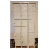 18-Cubby Metal Locker Room Cabinets