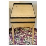 Antique Slant Hinge-Top Wooden Desk