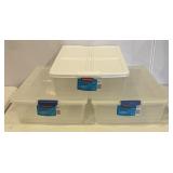 Rubbermaid 30 Qt. LatchToppers Storage Bins (3)