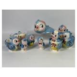 Lefton ï¿½Bluebird Of Happinessï¿½ Creamers, Jars +