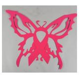 Metal Butterfly Breast Cancer Awareness