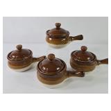French Onion Soup Crock Bowls w/ Handles