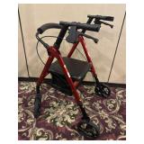 Nova Star Series Red Rollator Walker
