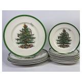 Spode Christmas Tree Dinner & Salad Plates (16)