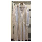 Antiqued Satin Button-Up Dress (M-L)