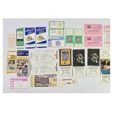 VIntage Sports/NASCAR Paper Ticket Stubs + (23)