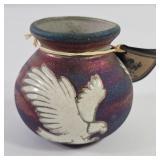 Earth & Fire Raku Iridescent Pottery Vase