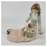 Lladro 'Country Flowers' Porcelain Sculpture