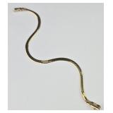 14k Italian Herringbone Bracelet