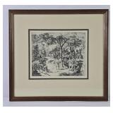 'Central Park' Print Signed By Harry Wickey