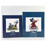 Disney Mickey Riding Train & Sorcerer Figurines