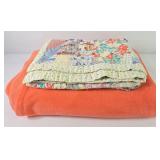 Handmade Patchwork Lap Quilt & Super Soft Throw