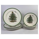 Spode Christmas Tree Dinner & Salad Plates (12)