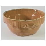 Antique Watt Pottery Ovenware Pumpkin Colored Bowl