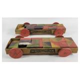 Wonderblox Wooden Wagon Toy