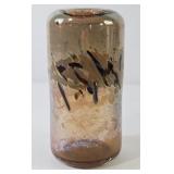 Art Glass Blown Vase Signed By Loretta Eby