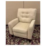 Hughes Furniture Taupe High Leg Recliner