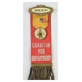 Iowa Chariton Fire Dept. Antique Memorial Ribbon