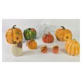 Pumpkin Candle, Candy Jar, Salt & Pepper Shakers +