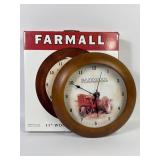 11 Inch Farmall Tractor Wall Clock WORKS