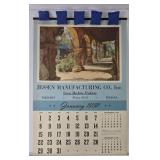 1950 Jessen Mfg Co. - Elkhart, IN Calendar