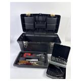Stanley Tool Box w/ Hand Tools, Bits +