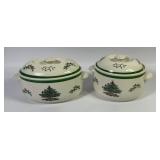 Spode Christmas Tree Casserole Dishes