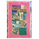 Handmade Abstract Corduroy Patchwork Quilt