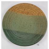 Glazed Stoneware Pottery Plate By Latos Signed