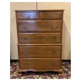 Kling Colonial Maple Tall Chest Of Drawers