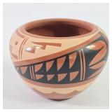 Jemez Pueblo Pottery Bowl Signed C.G. Loretto