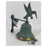 Brass Hummingbird Garden Dinner Bell
