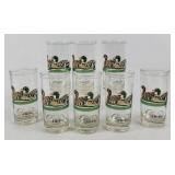 Canard Mallard Duck Highball Glasses (8)