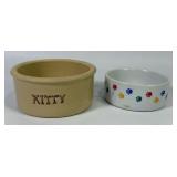 Robinson Ransbottom Pottery ï¿½Kittyï¿½ + Pet Dishes