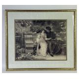 ï¿½Love In Gardenï¿½ Print By Charles Edward Perugini