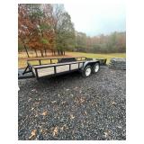 16’ Flatbed Trailer Double Axle