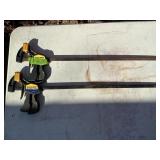 QUICK GRIP 24' BAR CLAMPS X2