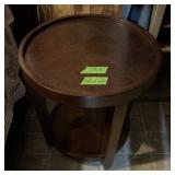 ROUND SIDE TABLE, 24' T X 22'W