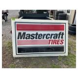 MASTERCRAFT TIRES SIGN-PLASTIC- 72" X48"