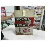 NICHOL KOLA SIGN 28" X 20" PAINTED TIN SIGN
