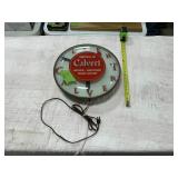 PAM-CALVERT WHISKEY CLOCK, WORKS, 15"