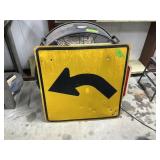 ROAD SIGN, W1-2L 30" X 30"