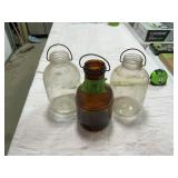 VINTAGE JARS X3