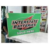 INTERSTATE BATTERY DEALER SIGN 48" X 30"