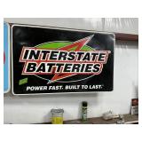INTERSTATE BATTERIES SIGN 48" X 30"