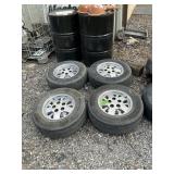 5 HOLE 95 CHEVY WHEELS X4 15"