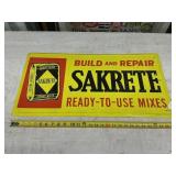SAKRETE-CEMENT SIGN- 14.5" T X 28.5" L- STOUT SIGN